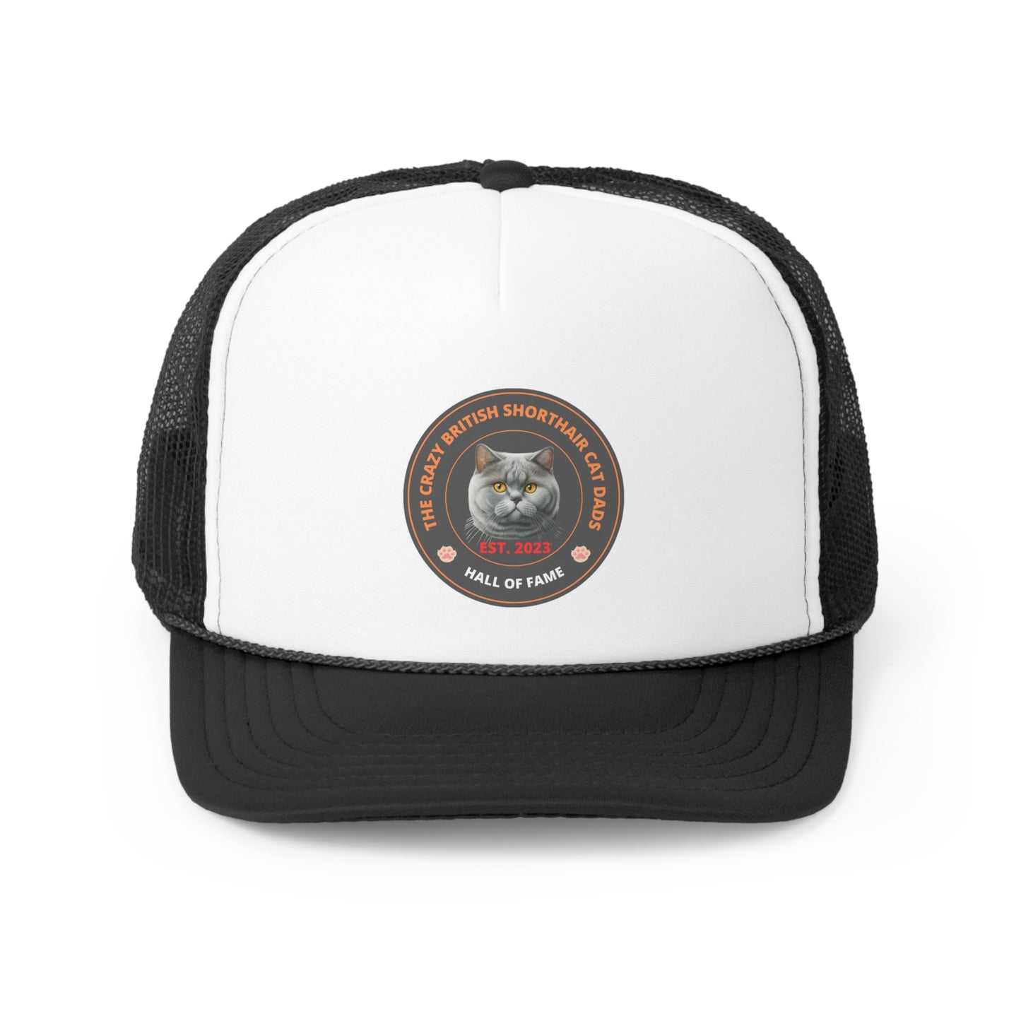 The Crazy British Shorthair Cat Dad Hall Of Fame Hat (British Blue)