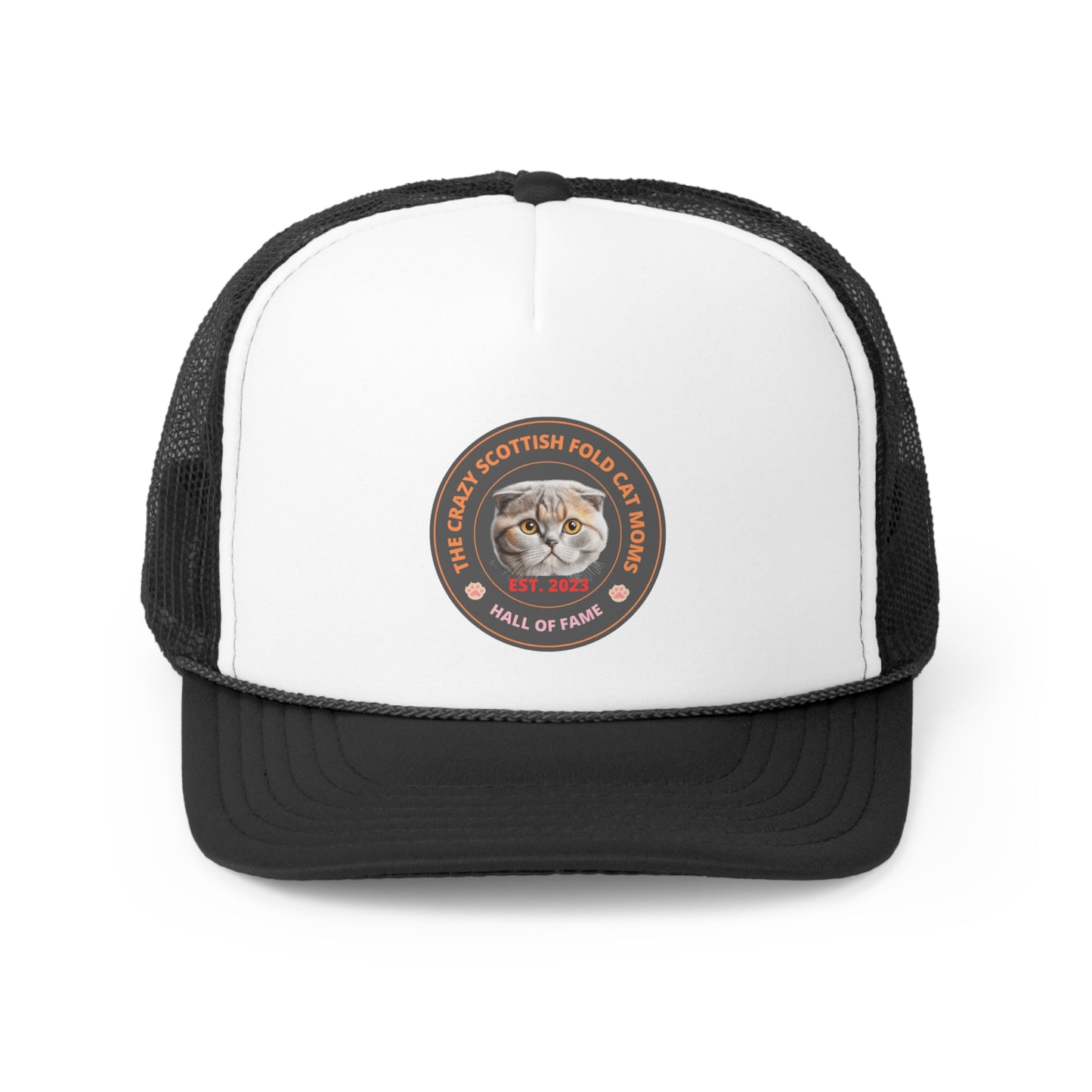 The Crazy Scottish Fold Cat Moms Hall Of Fame Hat