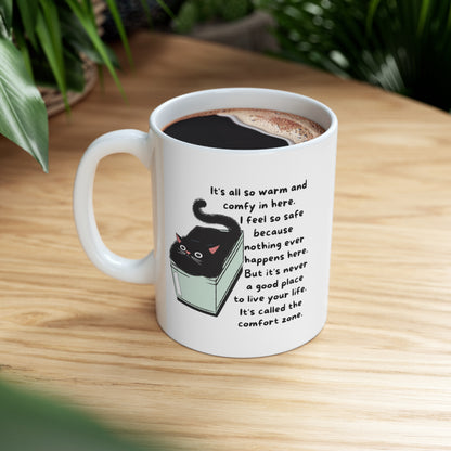 Comfort Zone Cat Ceramic Mug 11oz