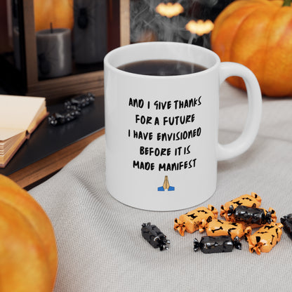Daily Gratitude My Cat (Calico Cat) Ceramic Mug 11oz
