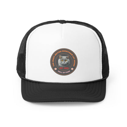 The Crazy British Shorthair Cat Moms Hall Of Fame Hat (British Blue)