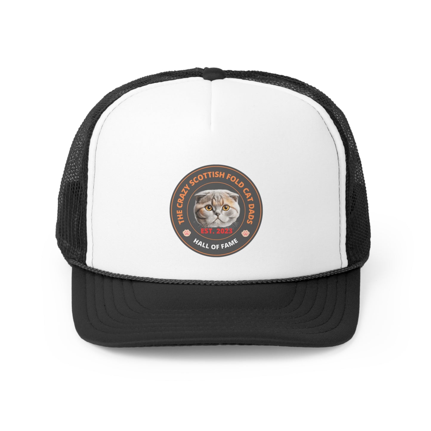 The Crazy Scottish Fold Cat Dads Hall Of Fame Hat