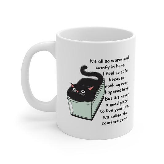 Comfort Zone Cat Ceramic Mug 11oz