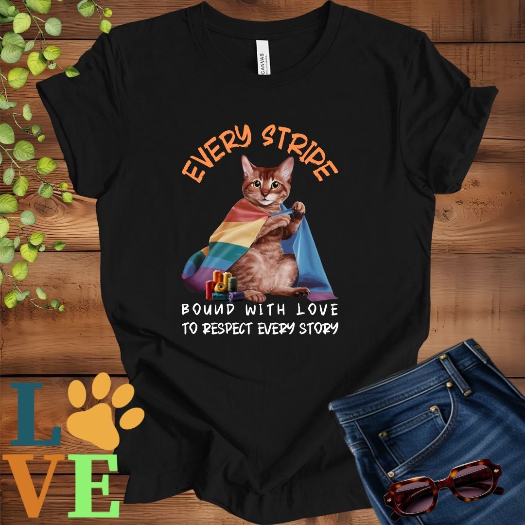 Abyssinian LGBTQ+ Flag Tee