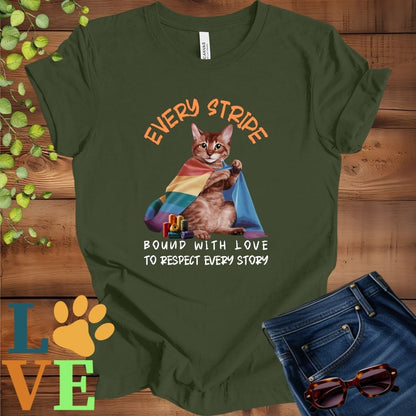 Abyssinian LGBTQ+ Flag Tee