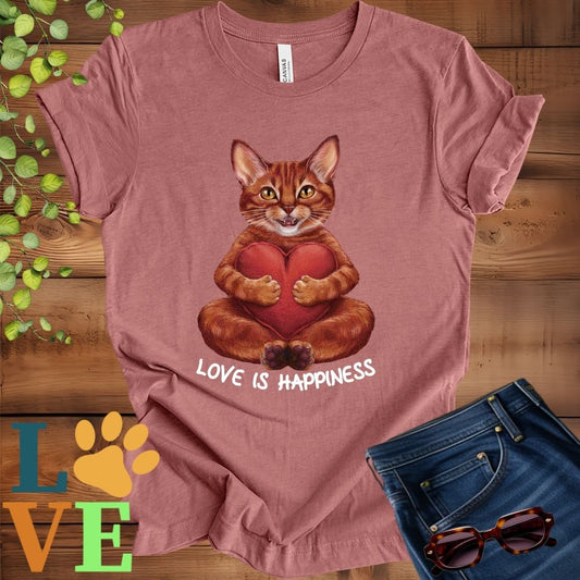 Abyssinian Love Is Happiness Tee