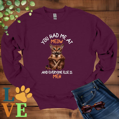 Abyssinian Meow Sweatshirt