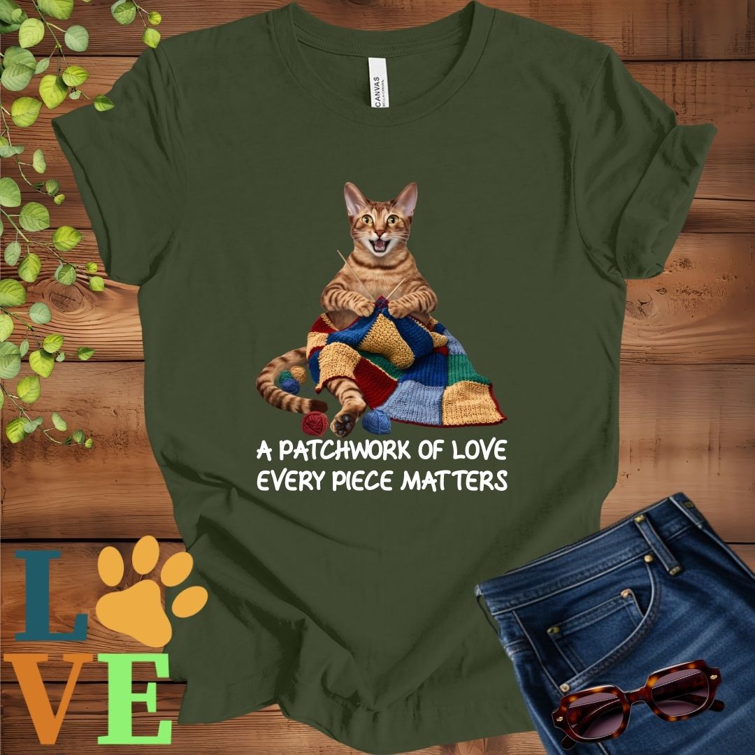 Abyssinian Patchwork Knitting Tee