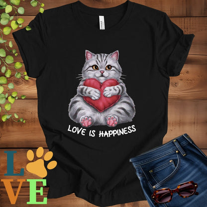American Shorthair Love Is Happiness Tee