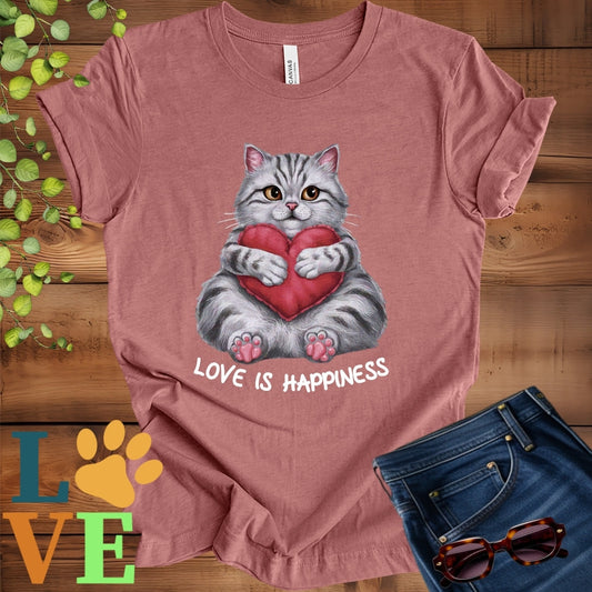 American Shorthair Love Is Happiness Tee
