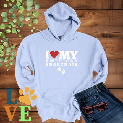 American Shorthair Love Hoodie