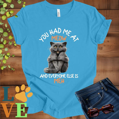 Black Cat Meow Tee