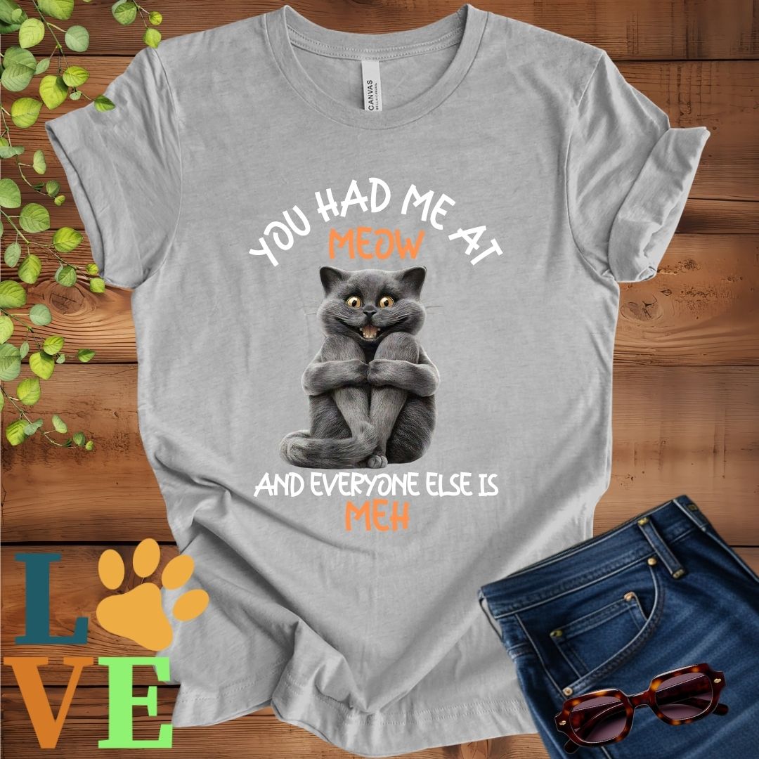 Black Cat Meow Tee