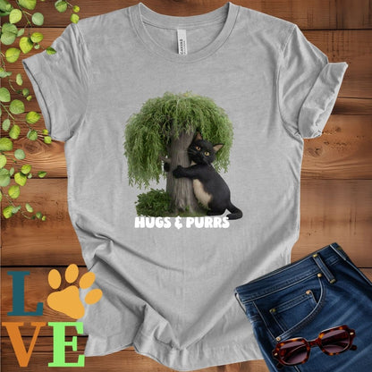 Black Cat Tree Hugger Tee