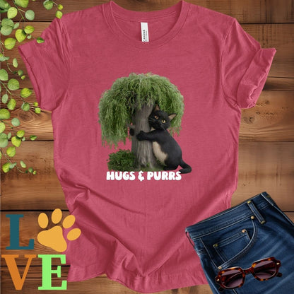 Black Cat Tree Hugger Tee