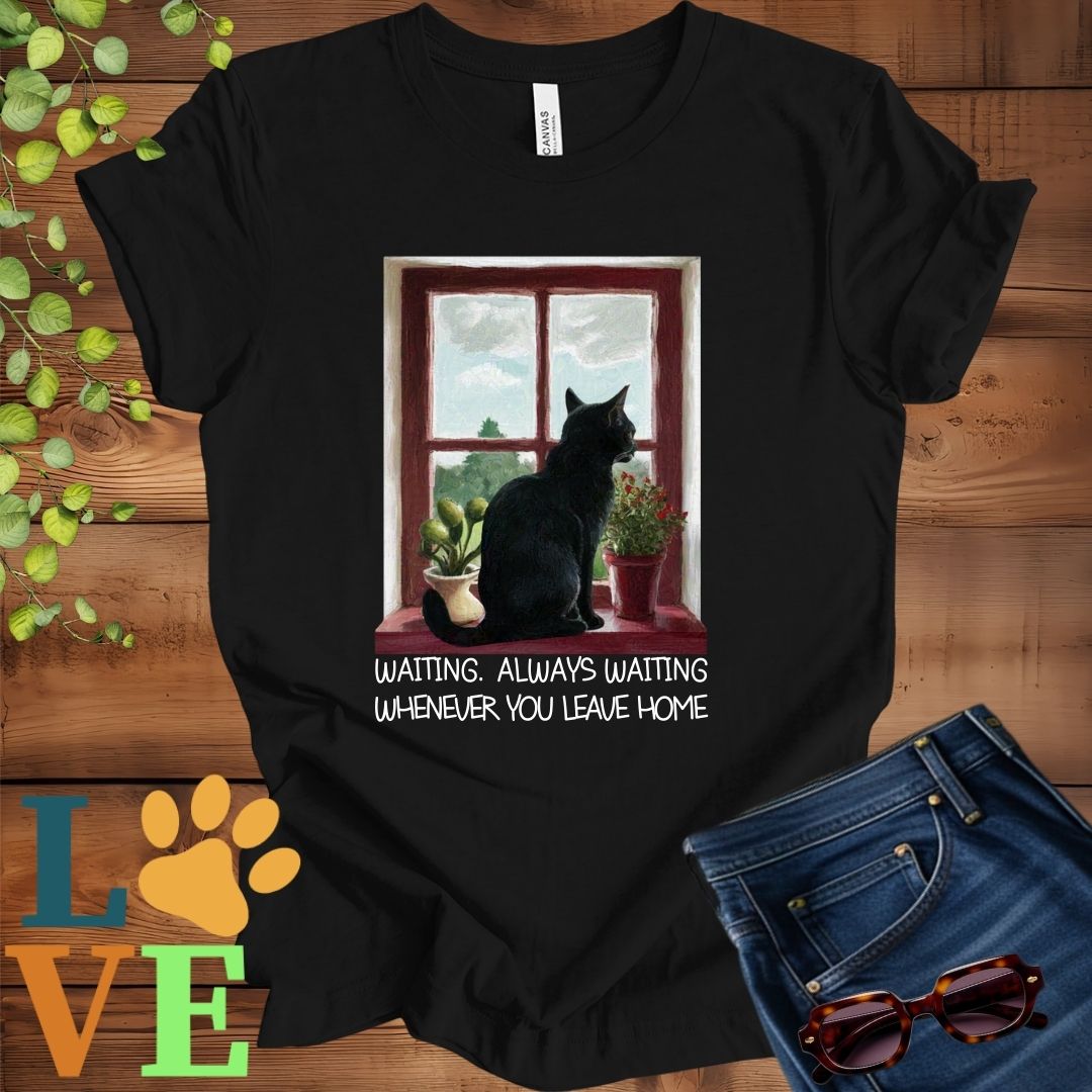 Black Cat Waiting Tee