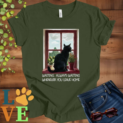 Black Cat Waiting Tee