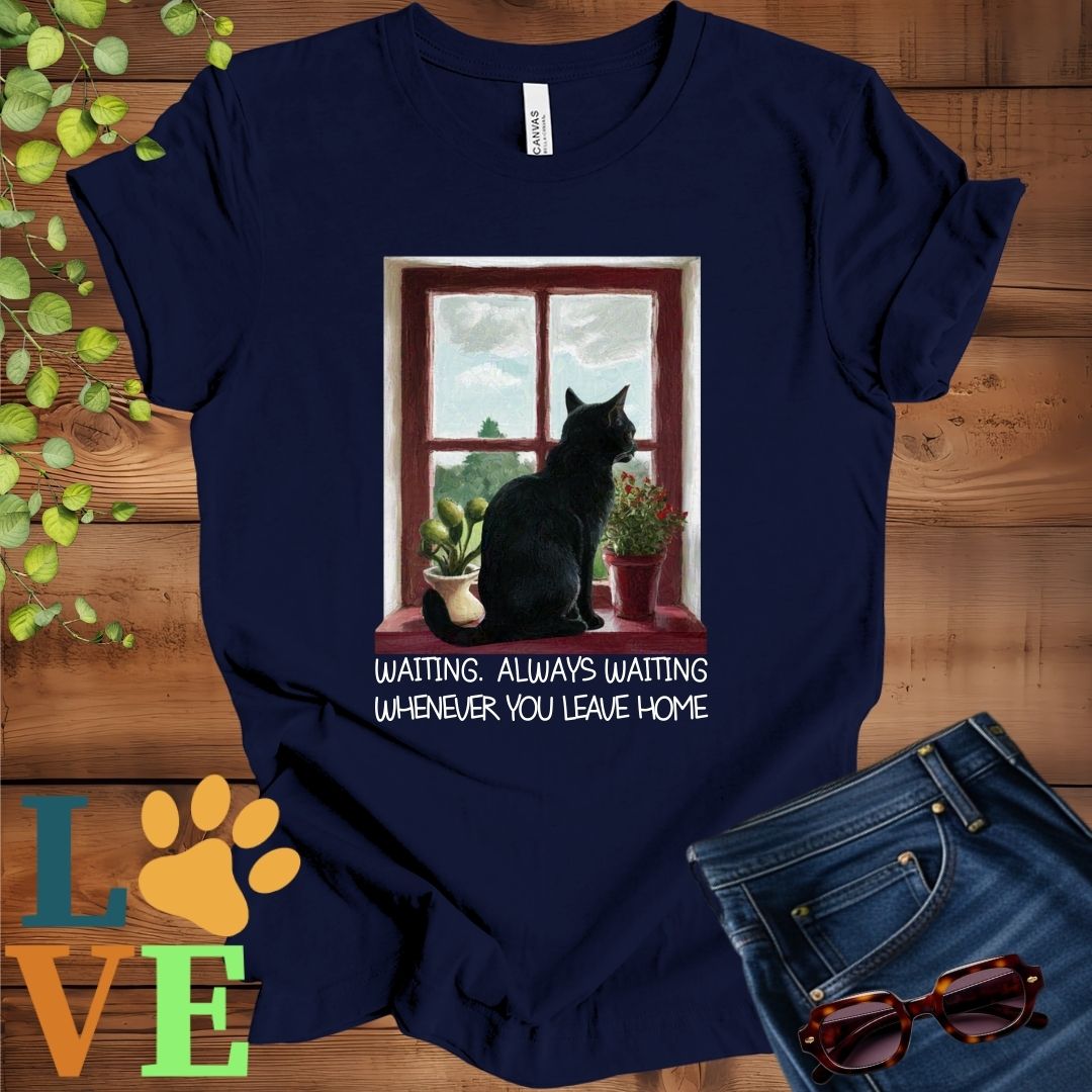 Black Cat Waiting Tee