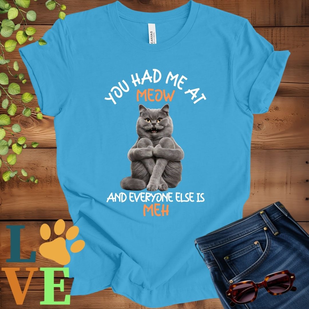 British Shorthair Meow (Gray) Tee
