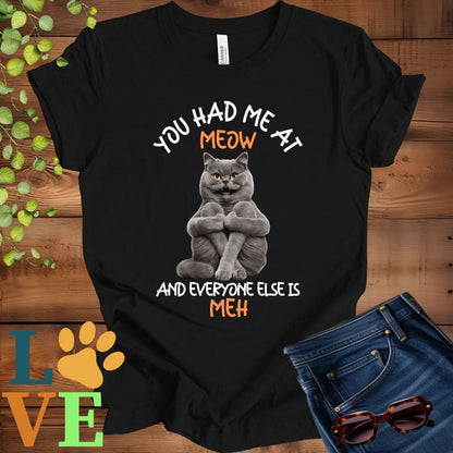 British Shorthair Meow (Gray) Tee