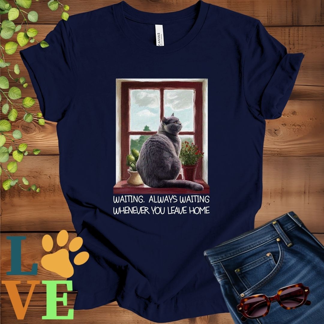 British Shorthair (Gray) Waiting Tee