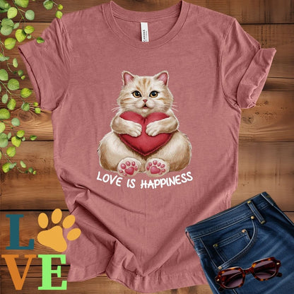 British Shorthair Love Is Happiness Tee