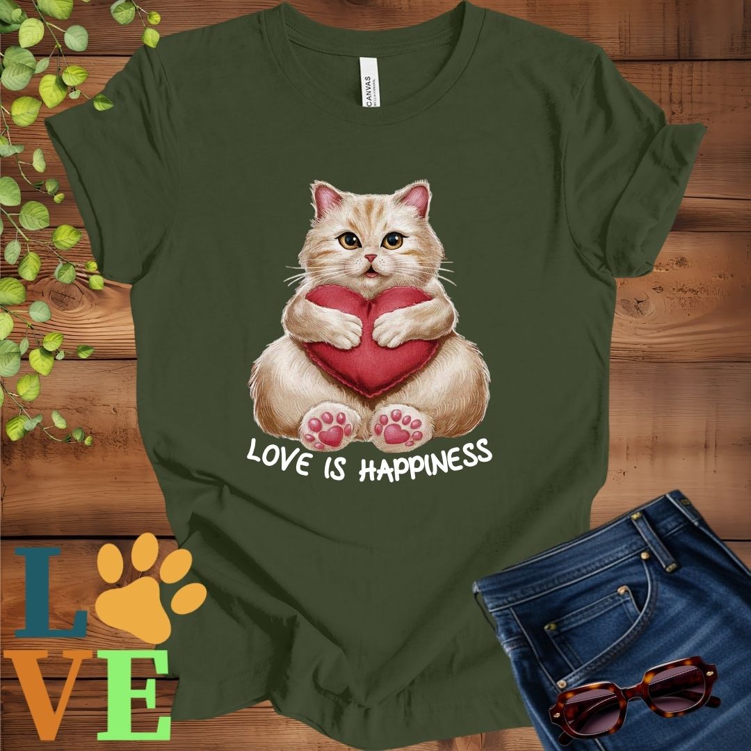 British Shorthair Love Is Happiness Tee