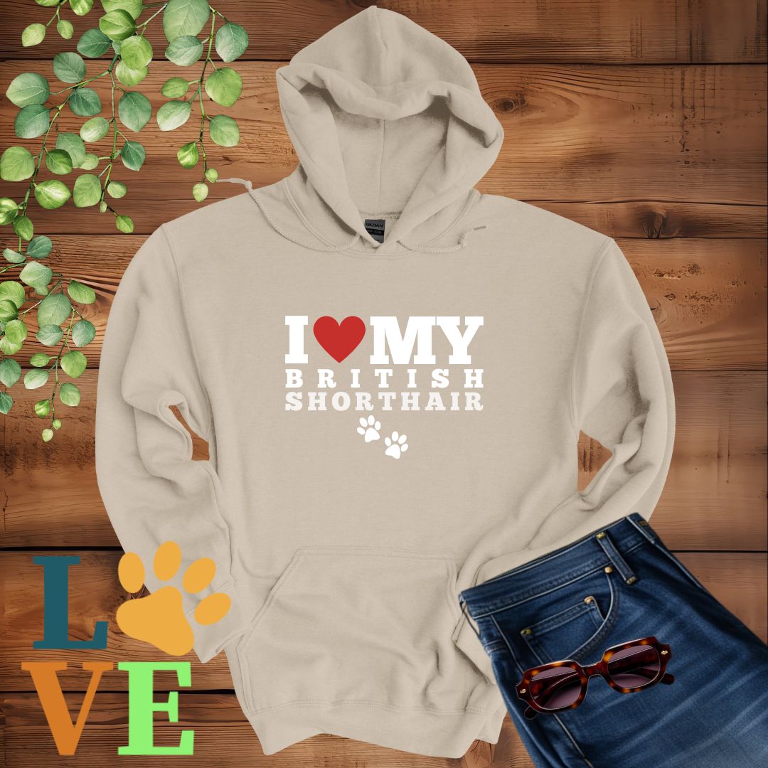 British Shorthair Love Hoodie