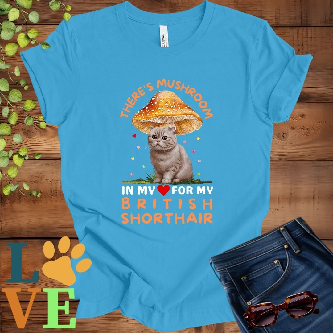 British Shorthair Mushroom Tee
