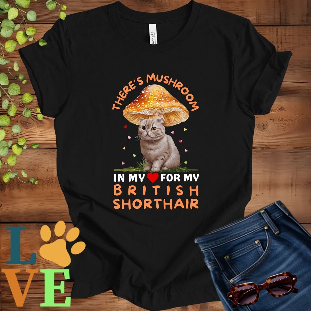 British Shorthair Mushroom Tee