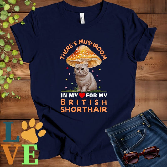 British Shorthair Mushroom Tee
