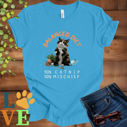 Calico Cat Balanced Diet Tee