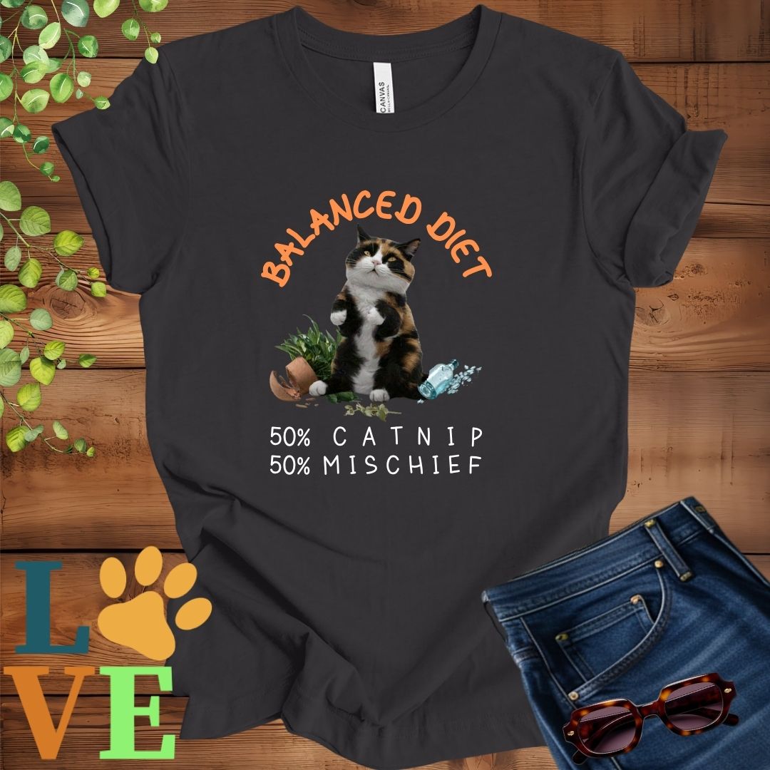 Calico Cat Balanced Diet Tee