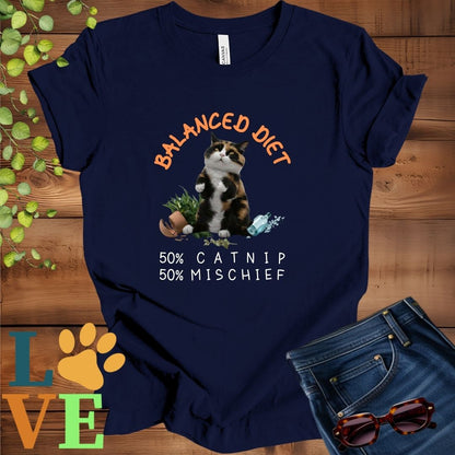 Calico Cat Balanced Diet Tee