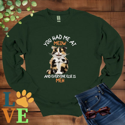 Calico Cat Meow Sweatshirt