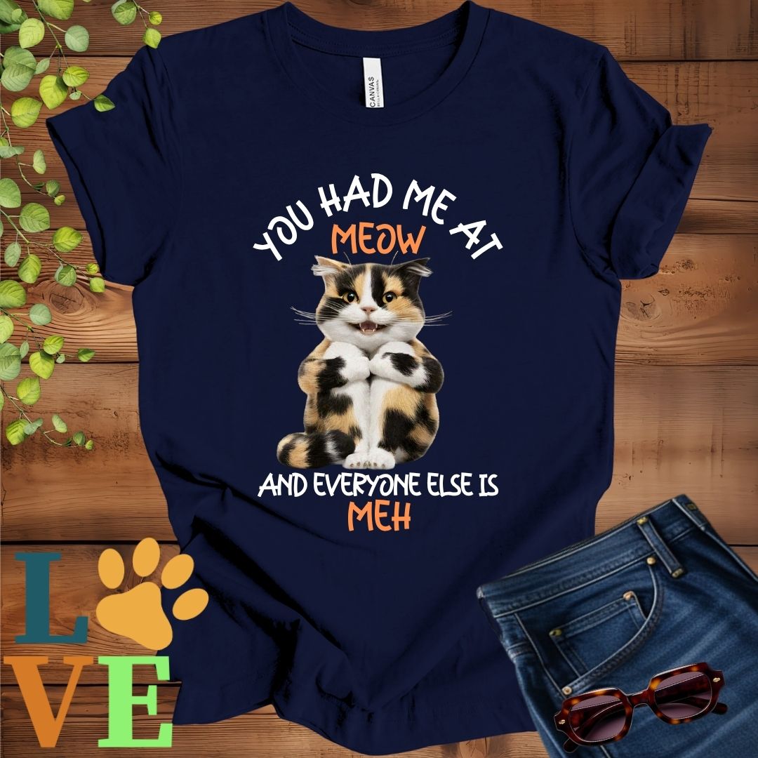 Calico Cat Meow Tee