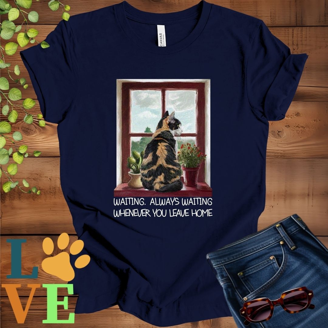 Calico Cat Waiting Tee