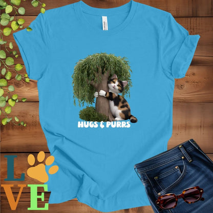 Calico Cat Tree Hugger Tee