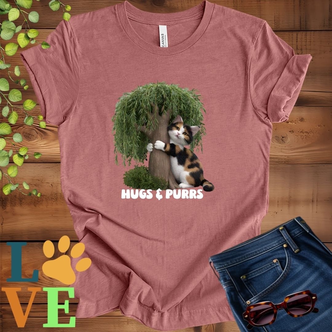 Calico Cat Tree Hugger Tee