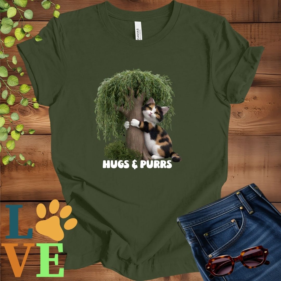 Calico Cat Tree Hugger Tee