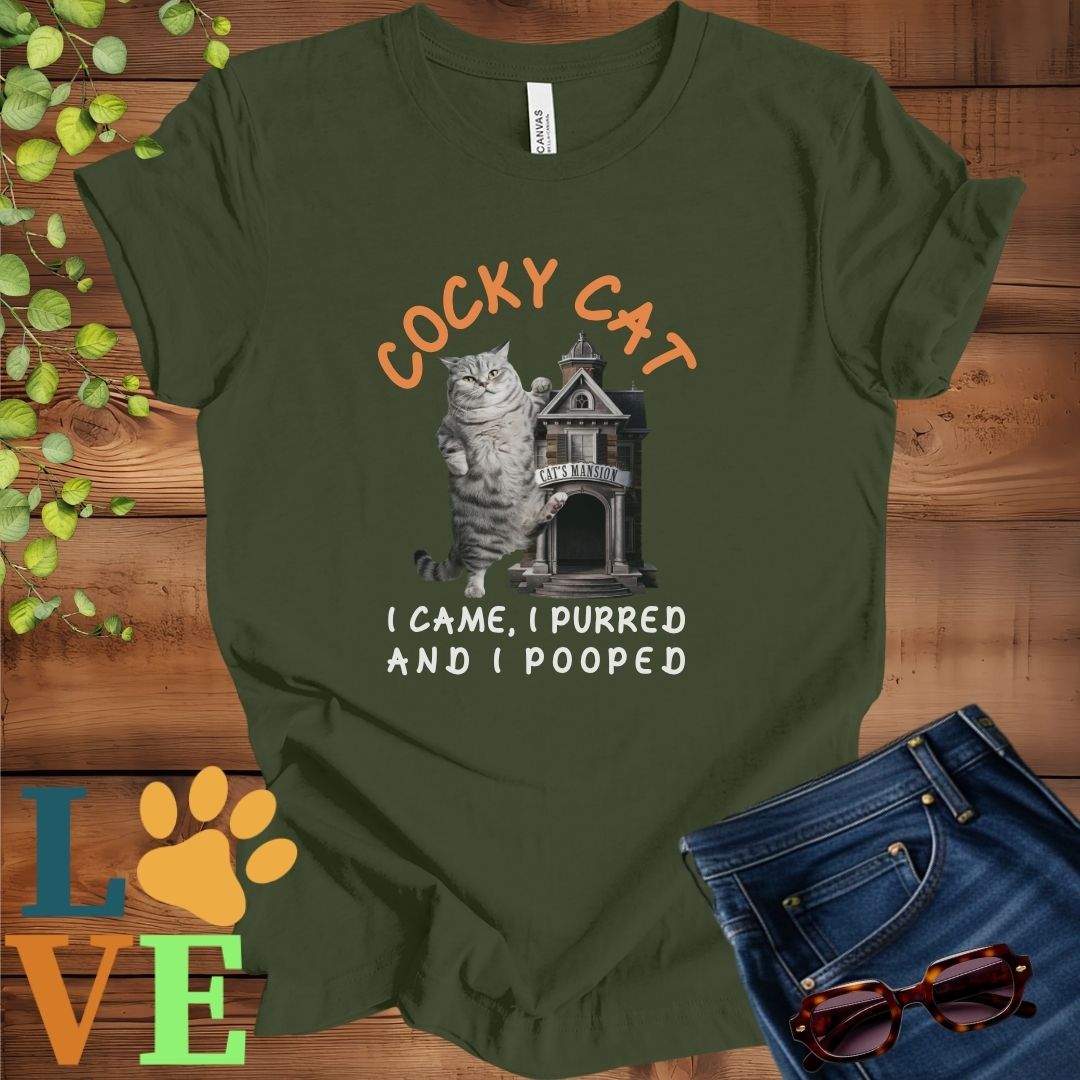 Cocky American Shorthair Tee