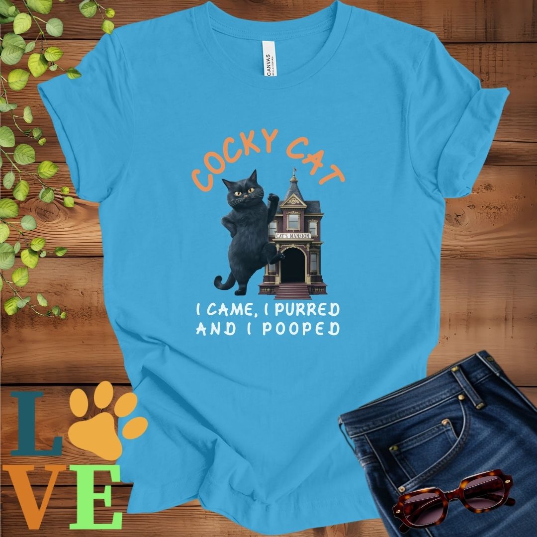 Cocky Black Cat Tee