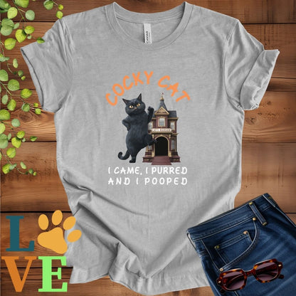 Cocky Black Cat Tee