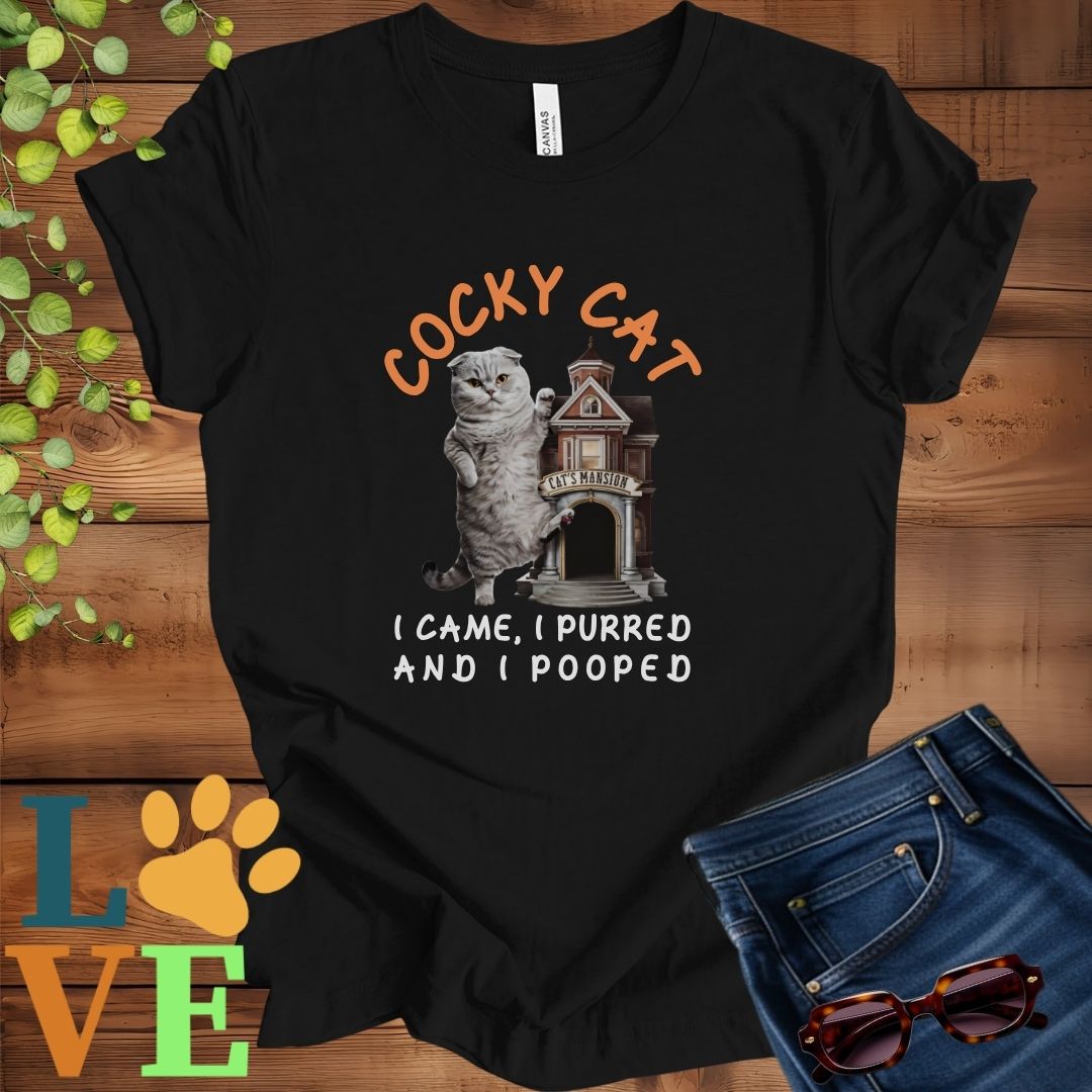 Cocky Scottish Fold Tee