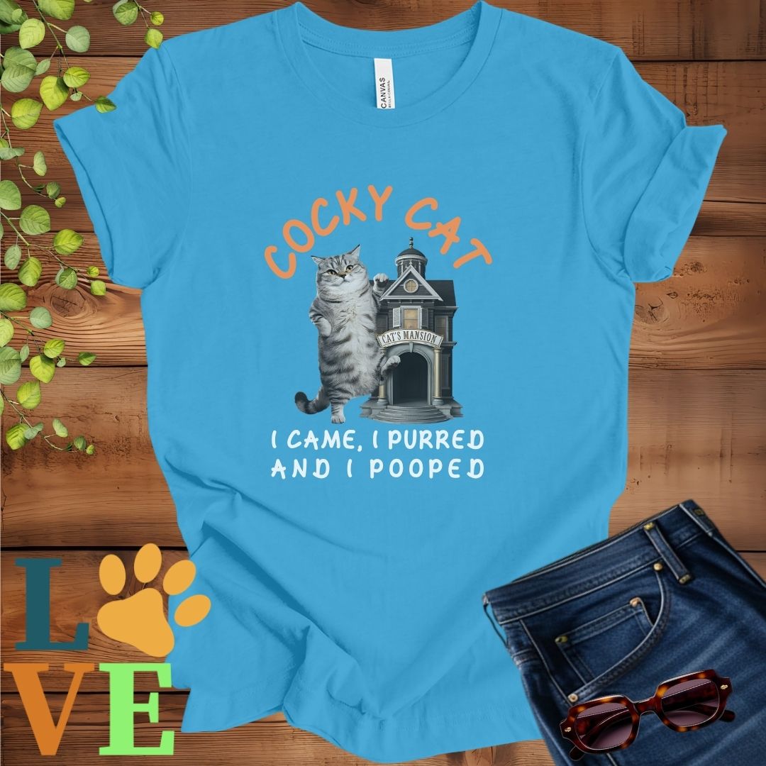 Cocky Tabby Cat Tee