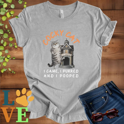 Cocky Tabby Cat Tee