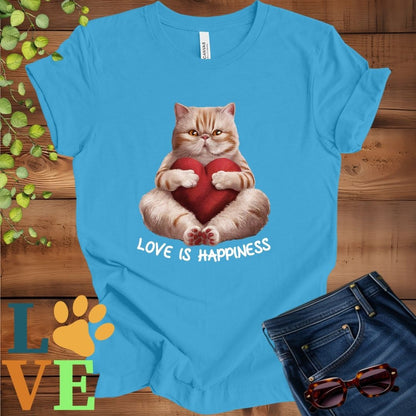 Exotic Shorthair Love Is Happiness Tee
