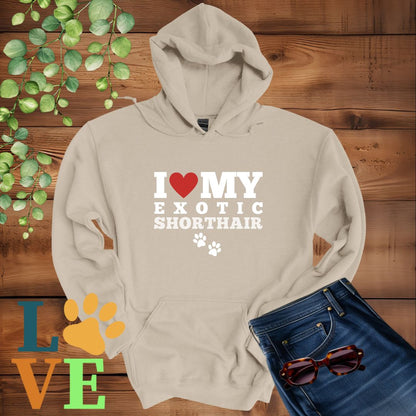 Exotic Shorthair Love Hoodie