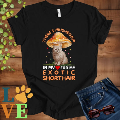 Exotic Shorthair Mushroom Tee