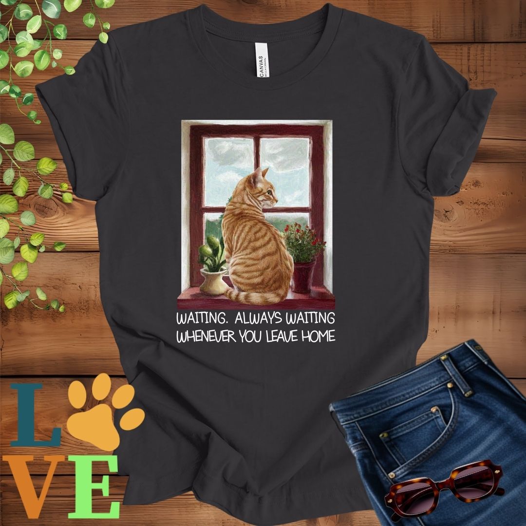 Ginger Cat Waiting Tee